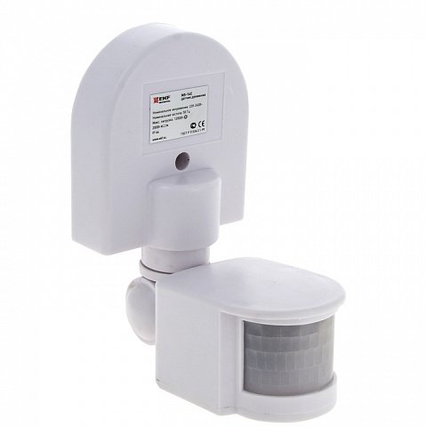 Фотография товара 'EKF ИК датчик движения 1200Вт 180гр. до 12м IP44 MS-16C PROxima dd-ms-16C'