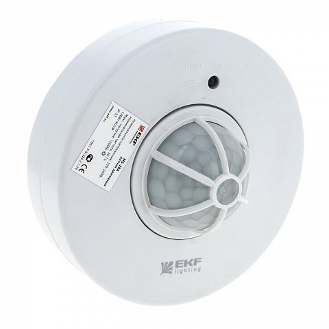Фотография товара 'EKF ИК датчик движения потолочный 1200Вт 360гр. до 6м IP20 PROxima dd-ms-28A'