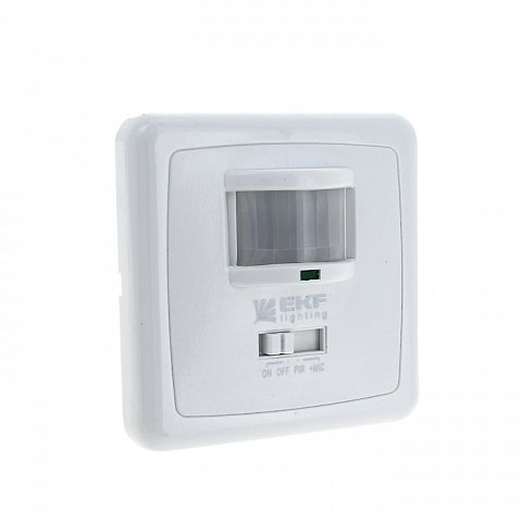 Фотография товара 'EKF ИК датчик движения встраиваемый с датчиком звука 500Вт 160гр. до 9м IP20 PROxima dd-ms-2000'