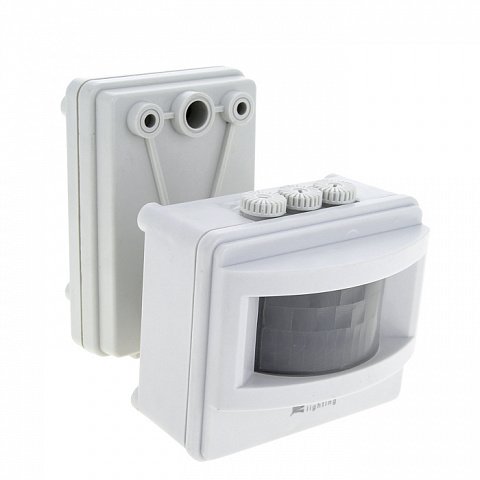 Фотография товара 'EKF ИК датчик движения MS-01 на прожектор 1200Вт до 12м IP44 PROxima dd-ms-01-w'