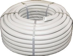 Фотография товара 'EKF Труба гофрированная ПВХ Plast с зондом d25 мм PROxima tg-z-25-25n'