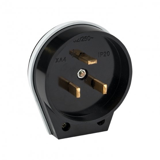 Фотография товара 'EKF AS-250-B-02 Вилка для разъема РШ-ВШ 32А 250В 2P+PE'