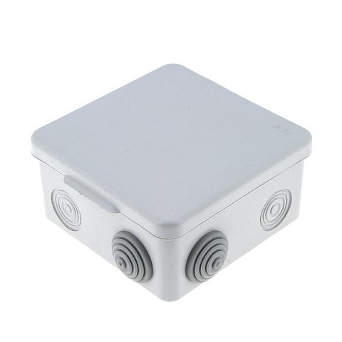 Фотография товара 'EKF Коробка распаячная КМР с крышкой наружная (83х83х54) 7 мембранных вводов IP54 PROxima plc-kmr-030-031'