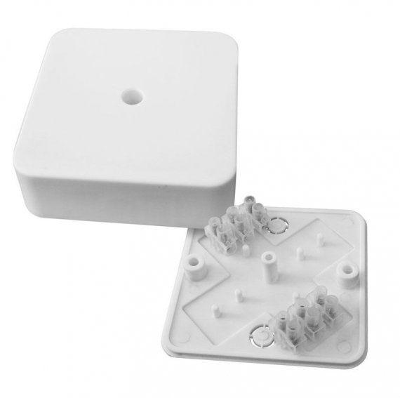 Фотография товара 'EKF Коробка разветвительная наружная (78х78х26) с клеммником PROxima plc-kmr-030-030kg'