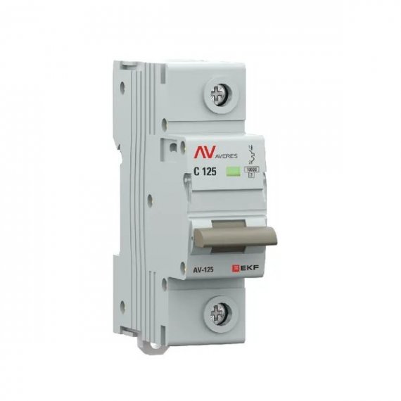 Фотография товара 'EKF mcb125-1-125C-av Выключатель автоматический AV-125 1P 125A (C) 10kA'