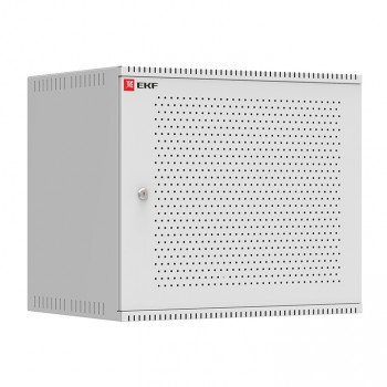 Фотография товара 'EKF Шкаф телекоммуникационный настенный 9U (600х450) дверь перфорированная, Astra A серия Basic ITB9P450'