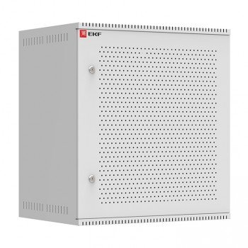 Фотография товара 'EKF Шкаф телекоммуникационный настенный 12U (600х450) дверь перфорированная, Astra A серия Basic ITB12P450'