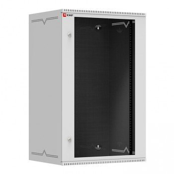 Фотография товара 'EKF Шкаф телекоммуникационный настенный 18U (600х450) дверь стекло, Astra A серия Basic ITB18G450'