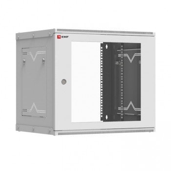 Фотография товара 'EKF Шкаф телекоммуникационный настенный 9U (600х450) дверь стекло, Astra A серия Basic ITB9G450D'