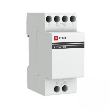 Фотография товара 'EKF Трансформатор звонковый модульный BT-230В/12-12В 15ВА EKF PROxima bt-230/15va'