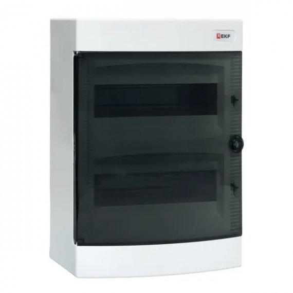 Фотография товара 'EKF ux-2x12-n Щит распределительный навесной "Unix" прозрачная дверь 2x12 модулей IP41'