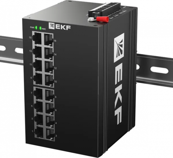Фотография товара 'EKF TSX-ML2-16GTP Промышленный управляемый коммутатор уровня L2 ML2-16GTP'