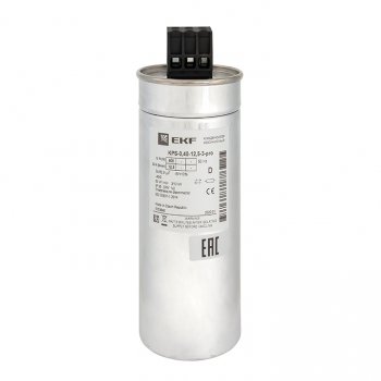Фотография товара 'EKF Конденсатор косинусный КПС-0,4-12,5-3 kps-0,4-12,5-3-pro'