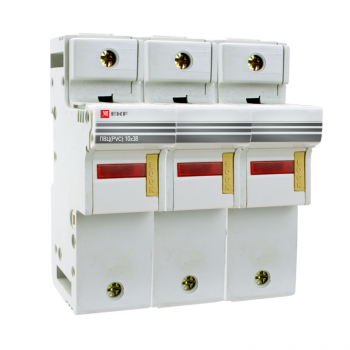 Фотография товара 'EKF Предохранитель-разъединитель для ПВЦ 10x38 3P (с индикацией) pr-10-38-3'