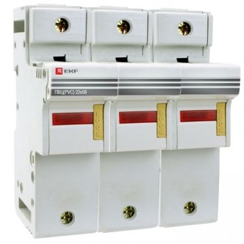 Фотография товара 'EKF Предохранитель-разъединитель для ПВЦ 22x58 3P (с индикацией) pr-22-58-3'