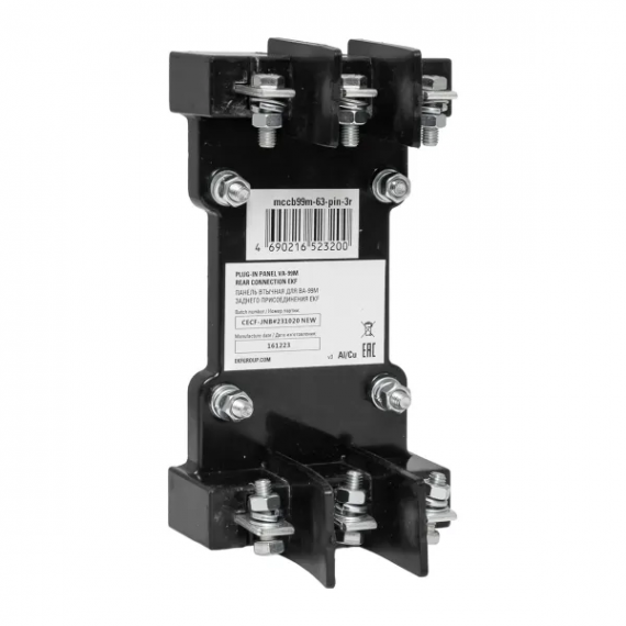 Фотография товара 'EKF mccb99m-63-pin-3r Панель втычная для ВА-99М 63 заднего присоединения'