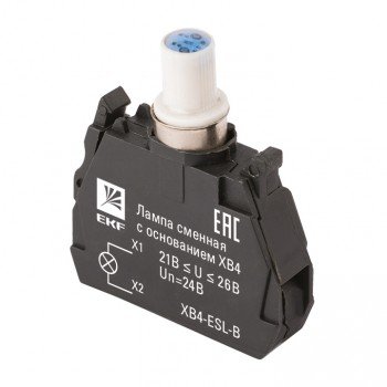 Фотография товара 'EKF Лампа сменная c основанием XB4 синяя 24В XB4-ESL-B'