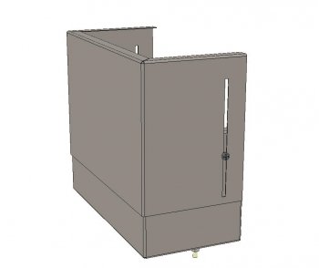 Фотография товара 'EKF Цоколь верхний с компенсатором (110х300х150) EKF Basic uerm-slide-110'