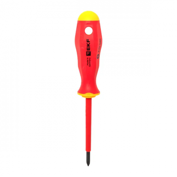 Фотография товара 'EKF ph-fl-1-80-pro-in Отвертка Professional PH-FL1х80 мм VDE 1000В'