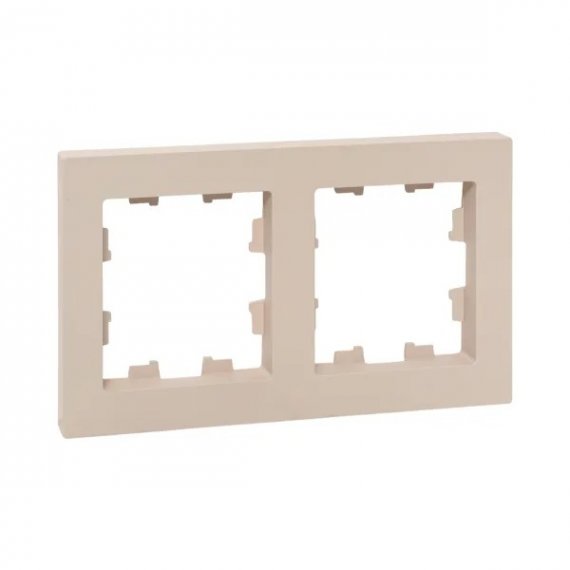 Фотография товара 'EKF UP1-FPI-02 2 - местная рамка, кремовая, пластик Эпика'