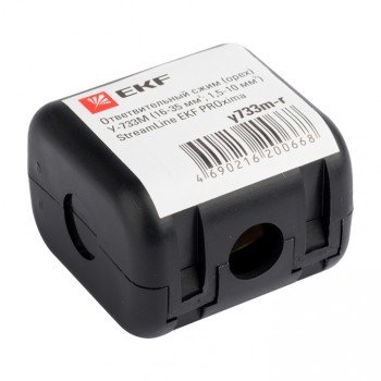 Фотография товара 'EKF Ответвительный сжим (орех) У733М (16-35 мм2; 1,5-10 мм2) y733m-r'