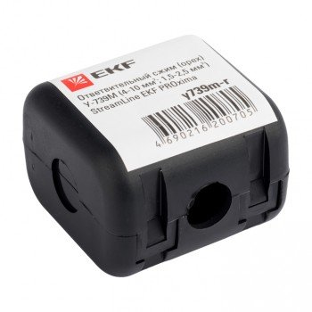 Фотография товара 'EKF Ответвительный сжим (орех) У739М (4-10 мм2; 1,5-2,5 мм2) розничный стикер StreamLine y739m-r'