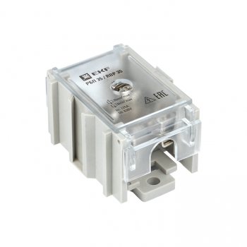 Фотография товара 'EKF Распределительный блок проходной РБП 35 (1х35-4х6 мм2) 125/50А RBP-35-50'