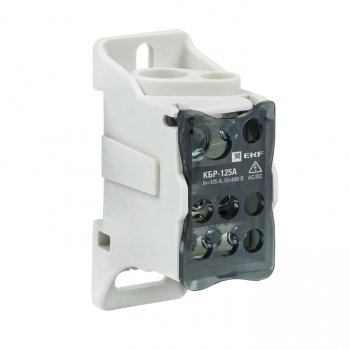 Фотография товара 'EKF Блок распределительный КБР на DIN-рейку и монтажную панель 125A plc-kbr125'