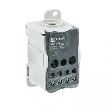 Фотография товара 'EKF Блок распределительный КБР на DIN-рейку и монтажную панель 400A plc-kbr400'