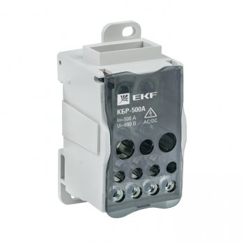 Фотография товара 'EKF Блок распределительный КБР на DIN-рейку и монтажную панель 500A plc-kbr500'