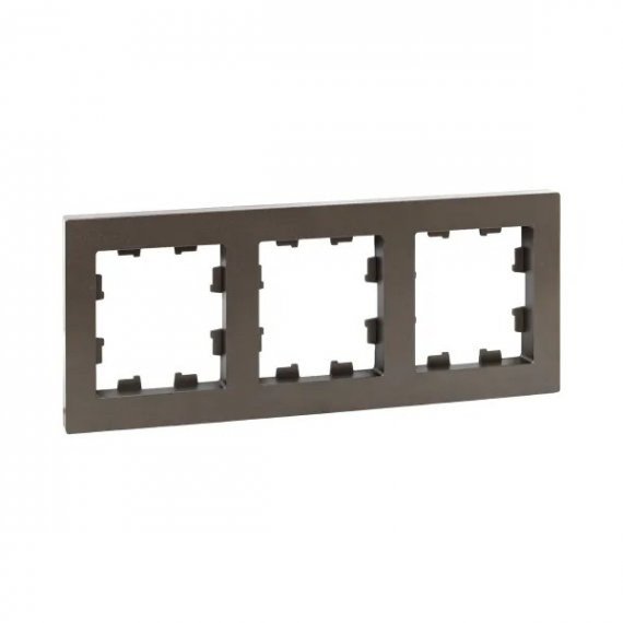 Фотография товара 'EKF UP1-FPM-03 3 - местная рамка, мокко, пластик Эпика'