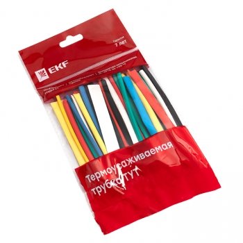 Фотография товара 'EKF Набор ТУТ нг: 6 цветов по 5шт. Разного диаметра tut-n-3-r'