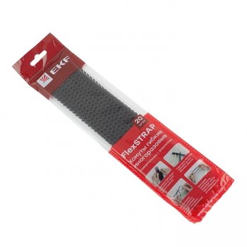 Фотография товара 'EKF Хомут гибкий (20 шт.) черный FlexSTRAP plc-fs-br'