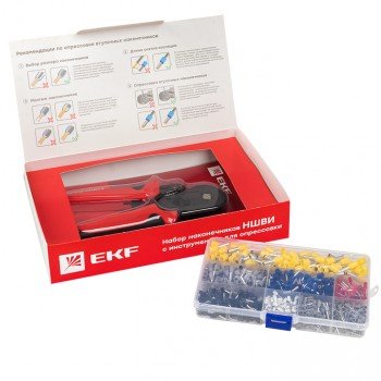 Фотография товара 'EKF Набор НШВИ №6 (0,5-6мм2) с инструментом ПКВ-6-4 nabor-nshvi-6'