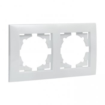 Фотография товара 'EKF Валенсия рамка 2-местная белая EWM-G-302-10'