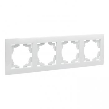 Фотография товара 'EKF Валенсия рамка 4-местная белая EWM-G-304-10'