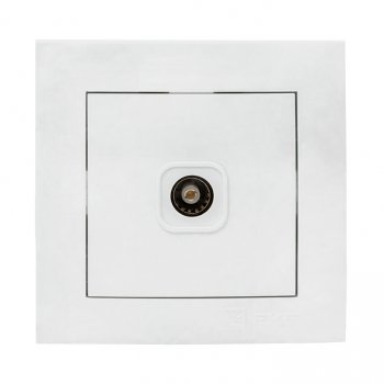 Фотография товара 'EKF Валенсия розетка телевизионная 1-местная 75Ом 5-862МГц EWA00-027-10'