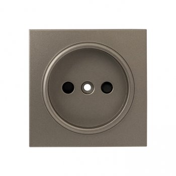 Фотография товара 'EKF Валенсия лицевая панель розетки 1-местной б/з 10 А кашемир ESR10-L-022-40'