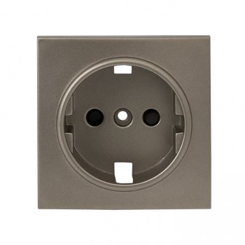 Фотография товара 'EKF Валенсия лицевая панель розетки 1-местной с/з 16А кашемир ESR16-L-028-40'