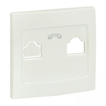 Фотография товара 'EKF Валенсия лицевая панель розетки Phone 1-местная жемчуг EST01-L-034-50'