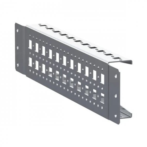 Фотография товара 'EKF AleSta-ARS400 Рейка монтажная широкая перфорированная с накладным креплением Д400'