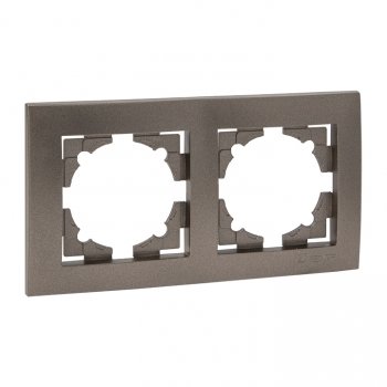 Фотография товара 'EKF Валенсия Рамка 2-местная графит EWM-G-302-60'