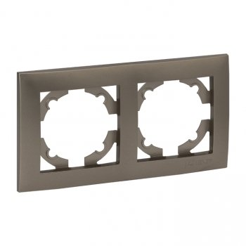 Фотография товара 'EKF Валенсия Рамка 2-местная кашемир EWM-G-302-40'