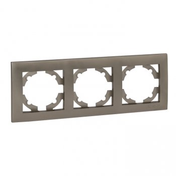 Фотография товара 'EKF Валенсия Рамка 3-местная кашемир EWM-G-303-40'