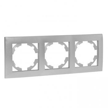Фотография товара 'EKF Валенсия Рамка 3-местная сталь EWM-G-303-30'