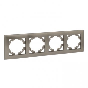 Фотография товара 'EKF Валенсия Рамка 4-местная кашемир EWM-G-304-40'