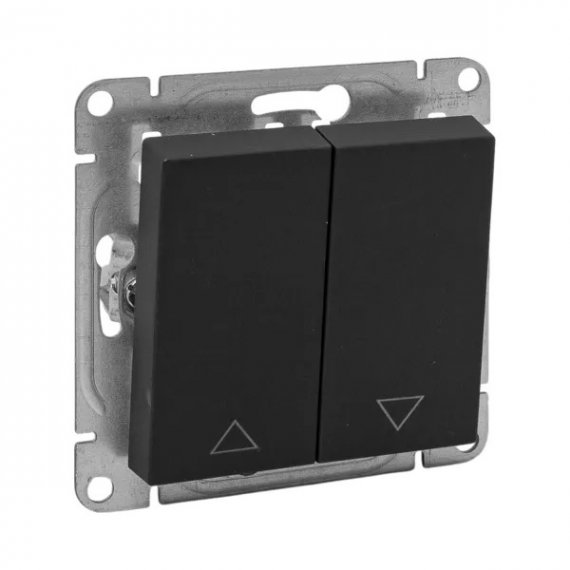 Фотография товара 'EKF UP1-SWB-25 Механизм выключателя жалюзи, чёрный Эпика'