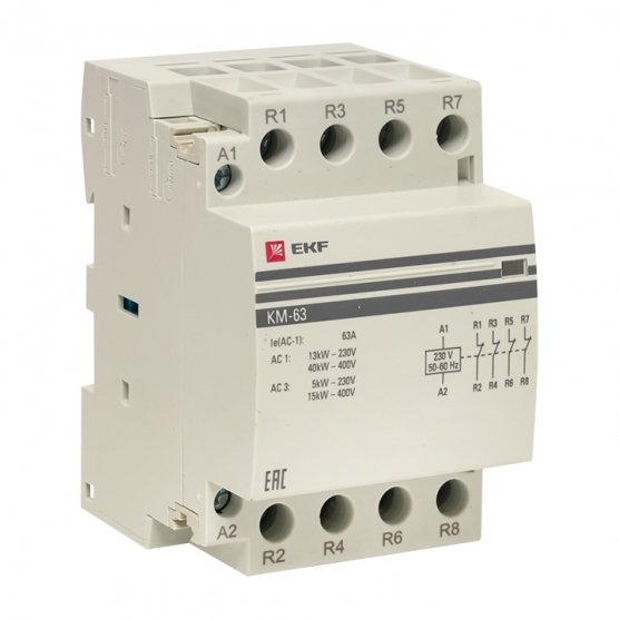 Фотография товара 'EKF km-3-63-22 Контактор модульный КМ 63А 2NО+2NC'