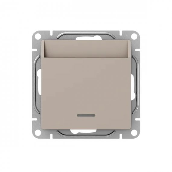 Фотография товара 'EKF UP1-SWI-card Механизм выключателя, карточный, с подсветкой, кремовый Эпика'