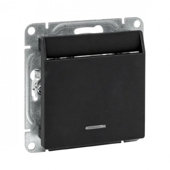 Фотография товара 'EKF UP1-SWB-card Механизм выключателя, карточный, с подсветкой, чёрный Эпика'